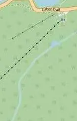 Map of the Cape Smokey area with the Cabot Trail
