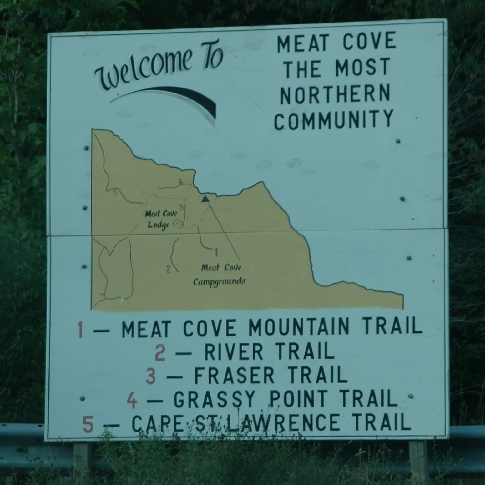 meat cove trail map