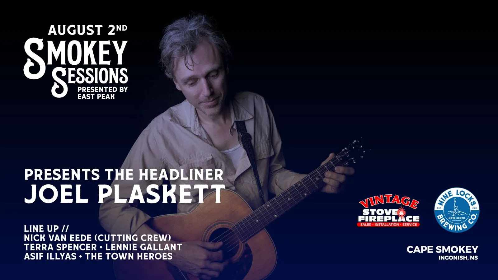 Smokey Sessions headliner - Joel Plaskett