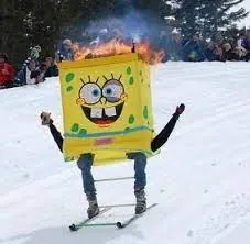 Flaming Sponge Bob
